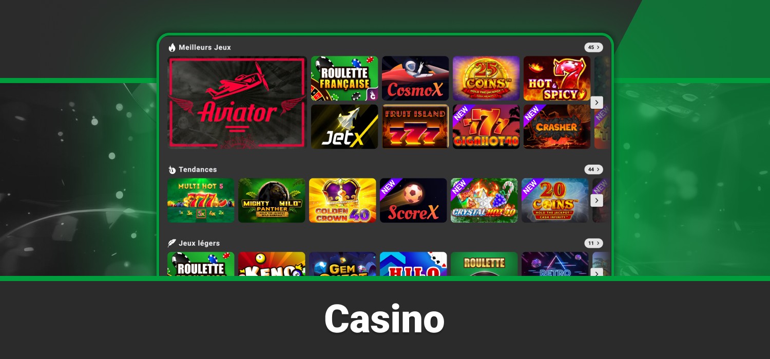 Jeux de casino populaires chez Lonase Bet