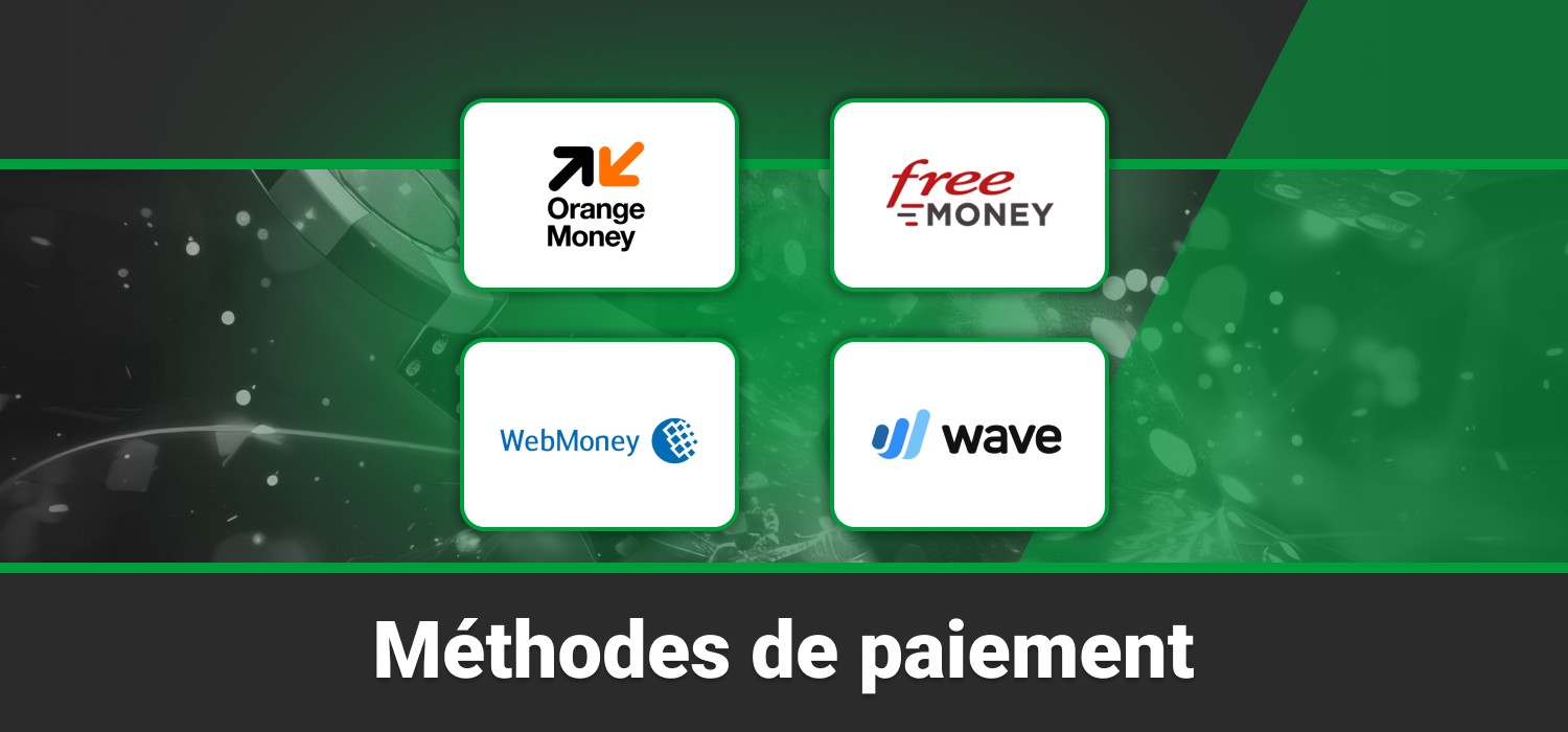 Modes de paiement disponibles sur Lonase Bet